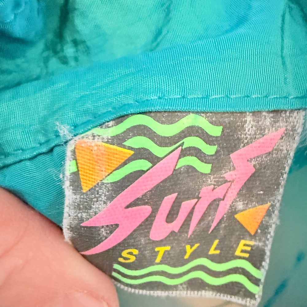 Surf Style Aqua Pullover With Logo Patch - image 4